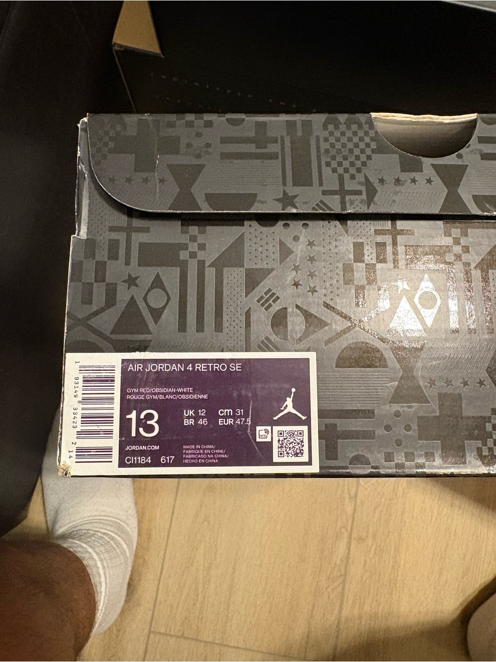 Jordan 4 Fiba size 13 - Picture 4 of 4